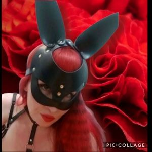 Pc leather bad bunny mask festival/photo shoot